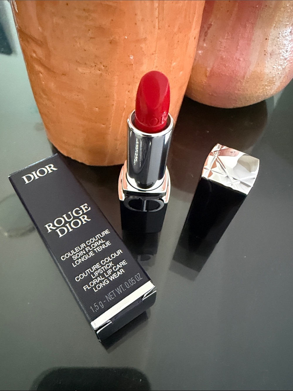 Dior Rouge Dior 999 Satin Lipstick 1.5g/0.05oz NWT